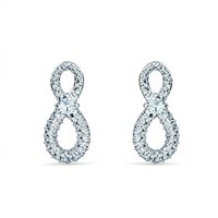 Orecchini Swarovski Donna Infinity in Lega metallica Cristallo 5518880 - 5518880